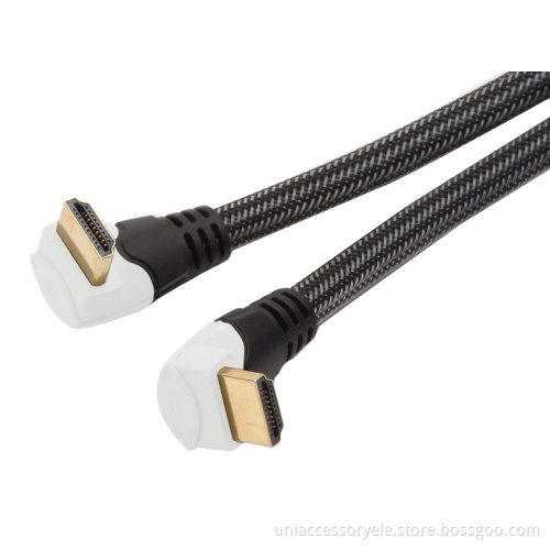 90 degree rotatable HDMI cable with ethernet 3D